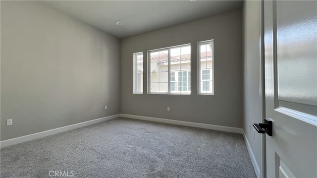 spare room featuring carpet flooring