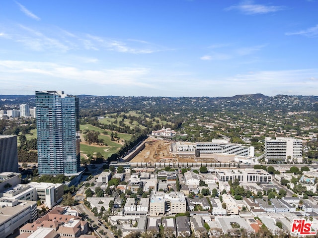 bird's eye view featuring a mountain view