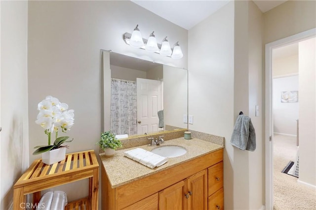 bathroom with vanity