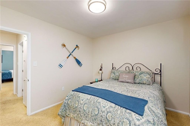 bedroom with carpet floors