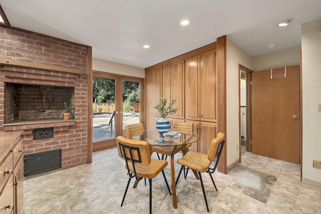 dining room featuring french doors