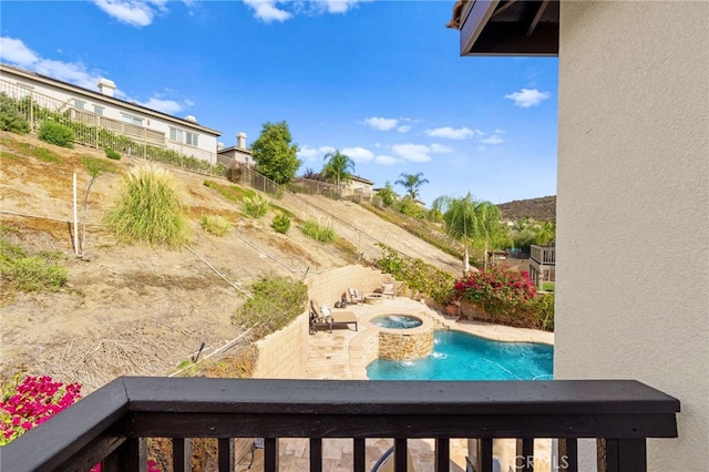 view of yard featuring a balcony