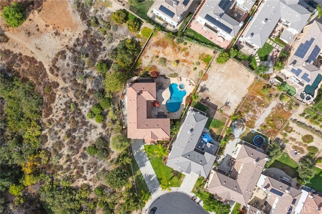 bird's eye view featuring a residential view