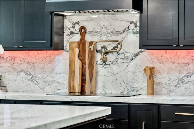 interior details with tasteful backsplash