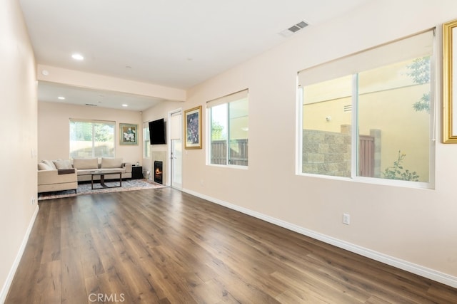 interior space featuring hardwood / wood-style floors