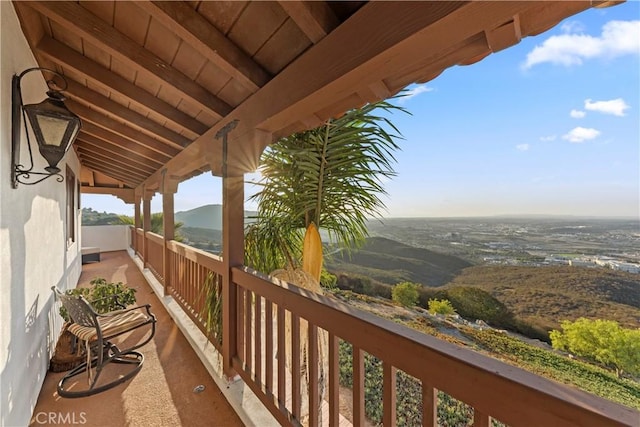 view of balcony