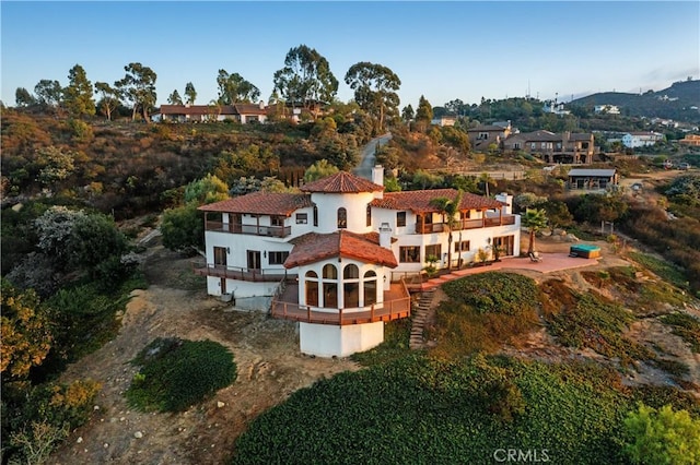 birds eye view of property