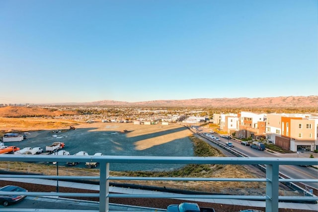 property view of water featuring a mountain view