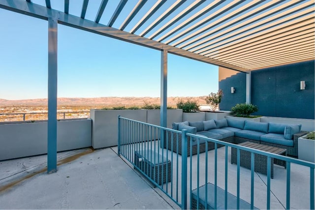 view of patio with an outdoor hangout area