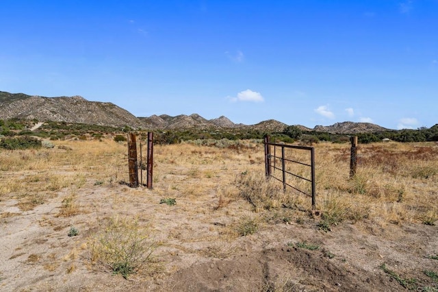 property view of mountains with a rural view