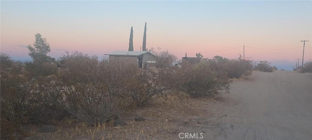 view of nature at dusk