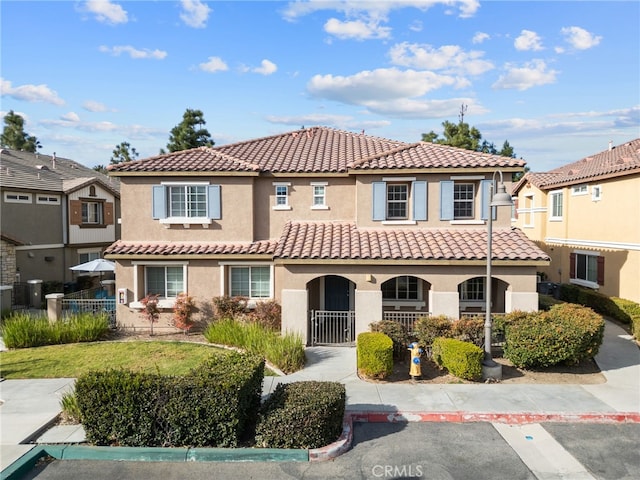 view of mediterranean / spanish house