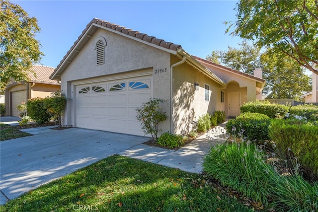 view of home's exterior featuring a garage