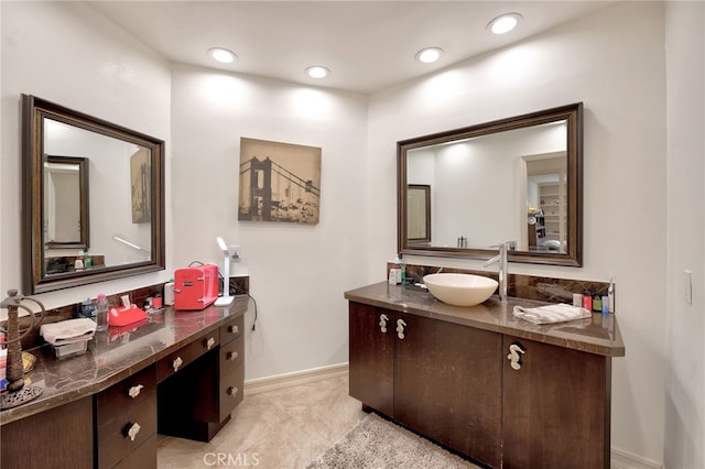 bathroom with vanity