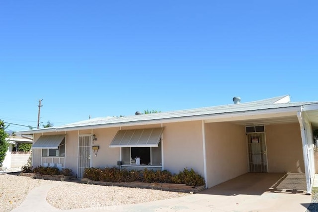 view of ranch-style home