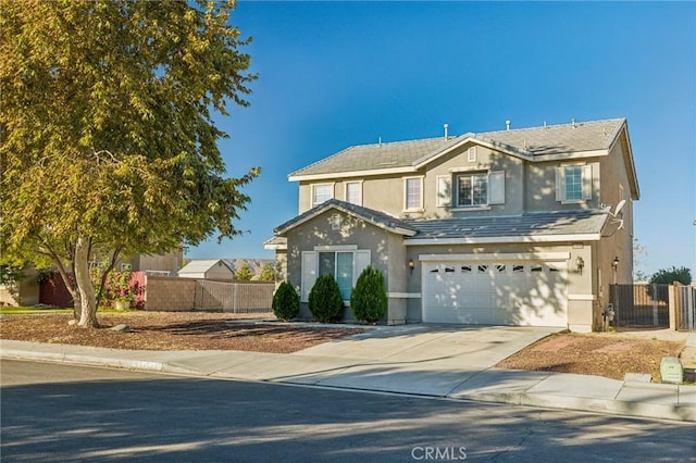 front facade featuring a garage