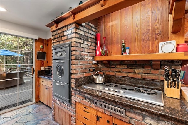 kitchen with appliances with stainless steel finishes