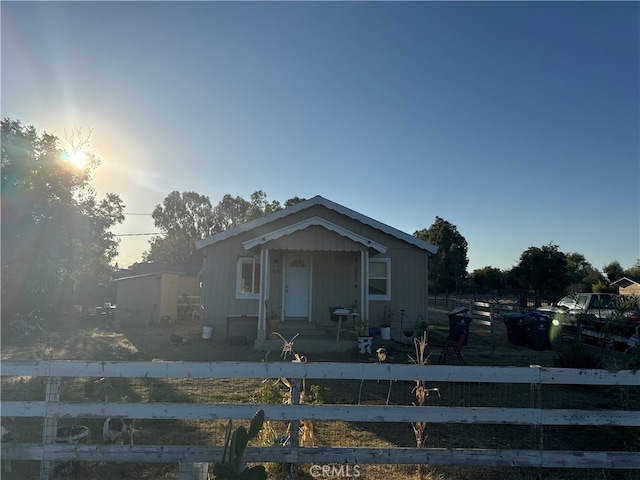 view of bungalow-style house