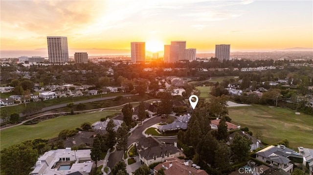 3 Cypress Point Ln, Newport Beach, CA 92660 - aerial view at dusk of a city view