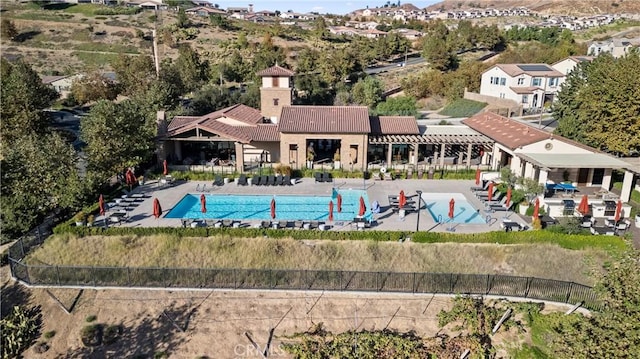 view of pool