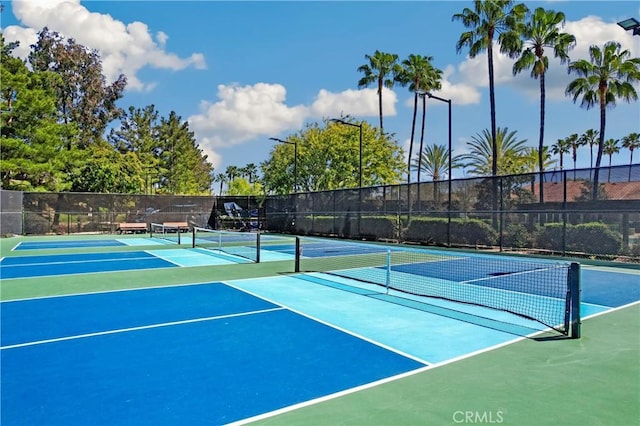 view of sport court