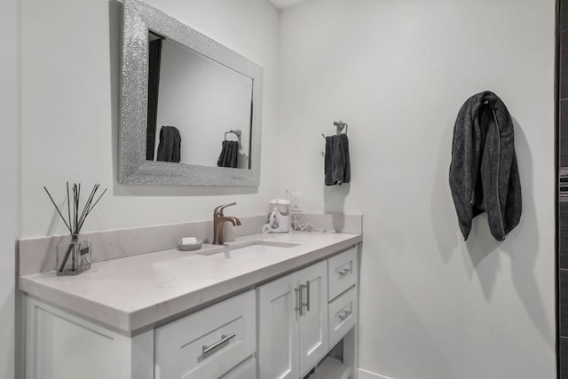 bathroom with vanity