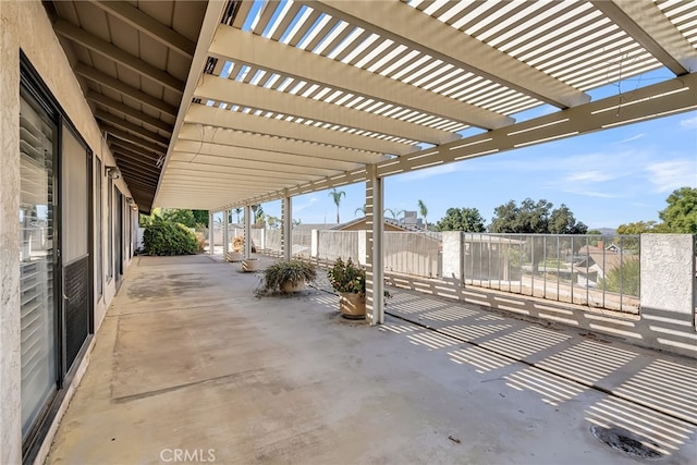 view of patio / terrace with a pergola