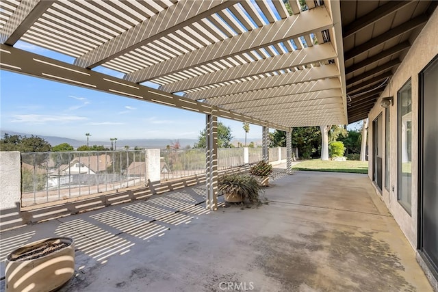 view of patio / terrace with a pergola