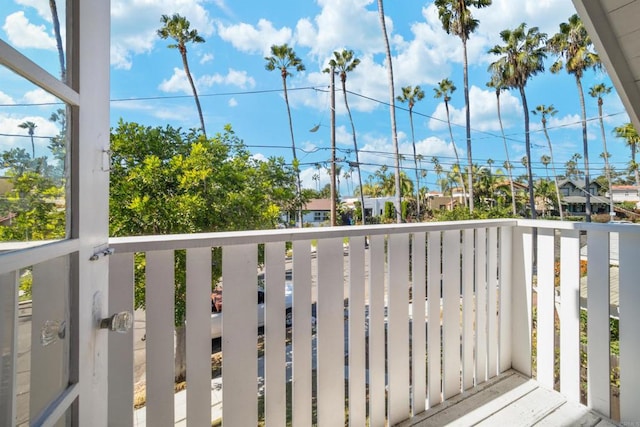 view of balcony