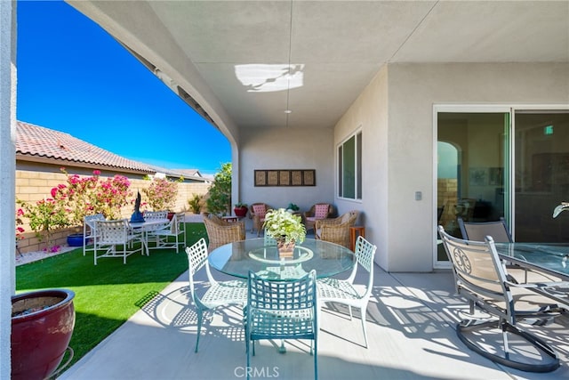 view of patio