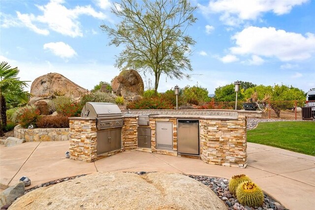 view of patio / terrace featuring area for grilling