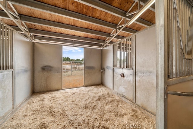 view of horse barn