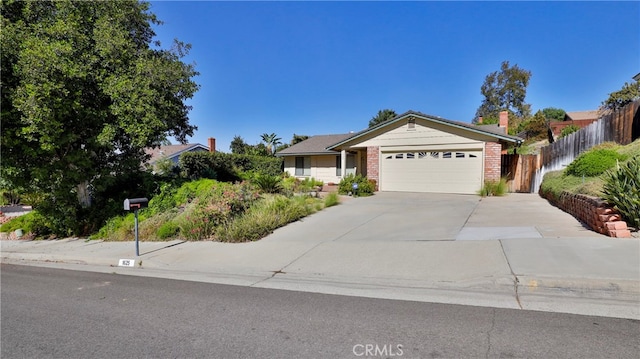 ranch-style house with a garage