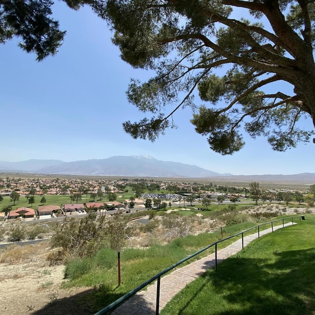 property view of mountains featuring a rural view