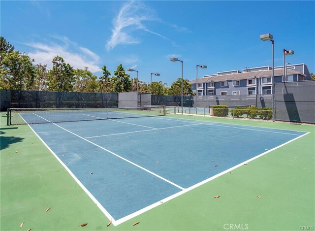 view of tennis court