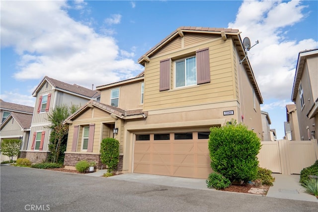 craftsman-style house featuring a garage