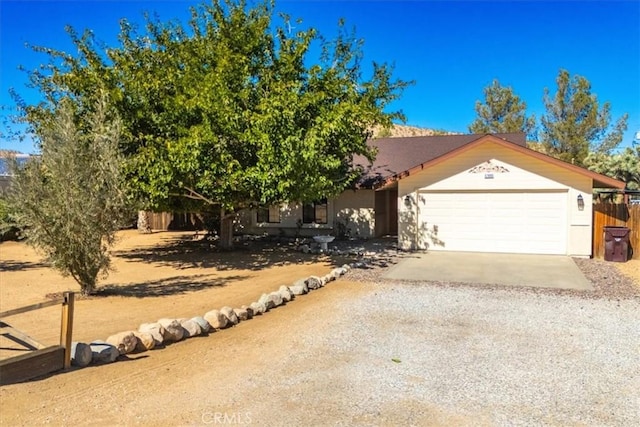 view of front of home featuring a garage