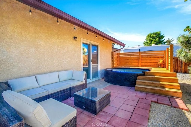 view of patio / terrace featuring an outdoor hangout area