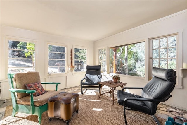 view of sunroom