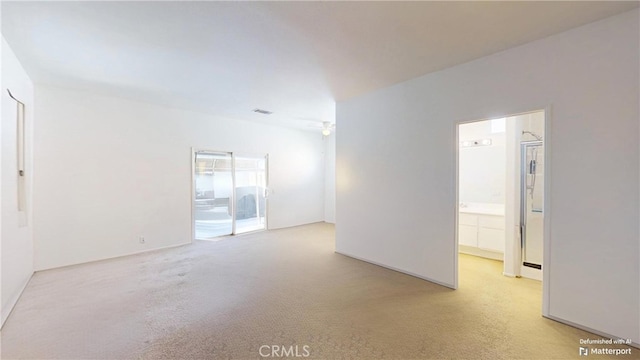 view of carpeted empty room