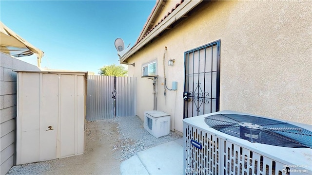 view of patio / terrace with central AC