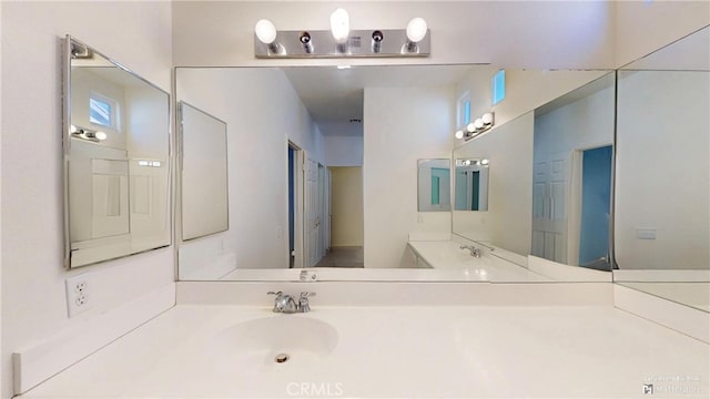 bathroom with vanity