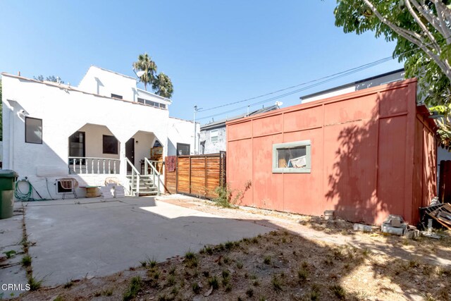 rear view of property with a patio