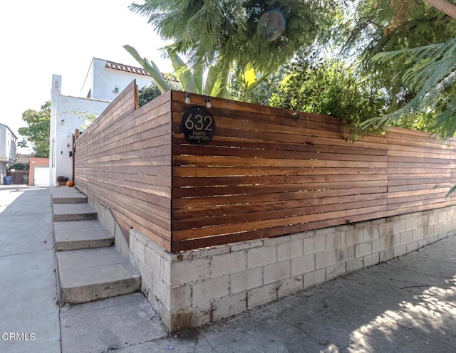 exterior space with fence
