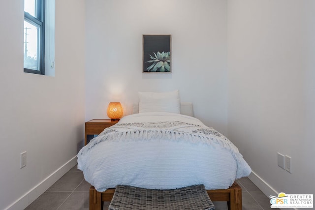 view of tiled bedroom