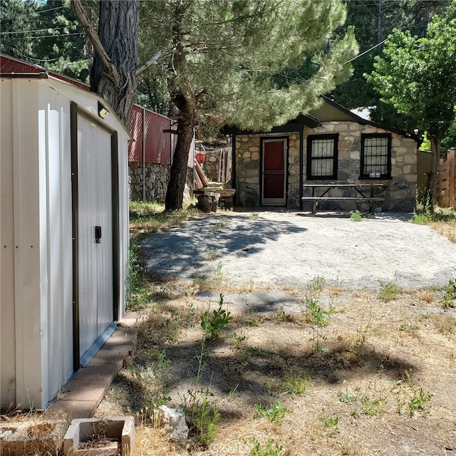 view of outbuilding