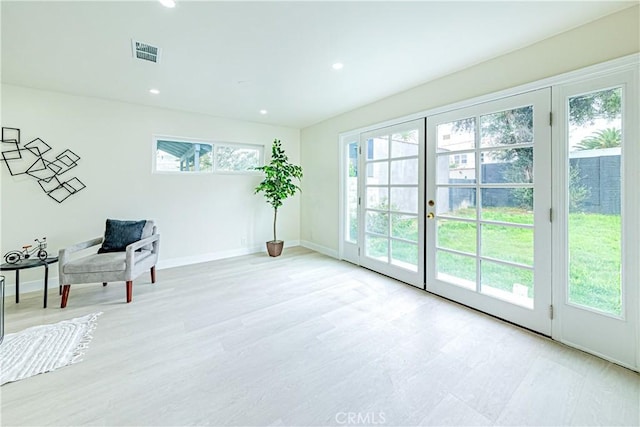 2942 S W View St, Los Angeles, CA 90016 - unfurnished room featuring baseboards, wood finished floors, and recessed lighting