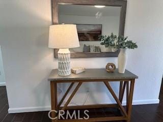 room details featuring hardwood / wood-style floors