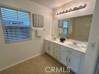 bathroom featuring vanity