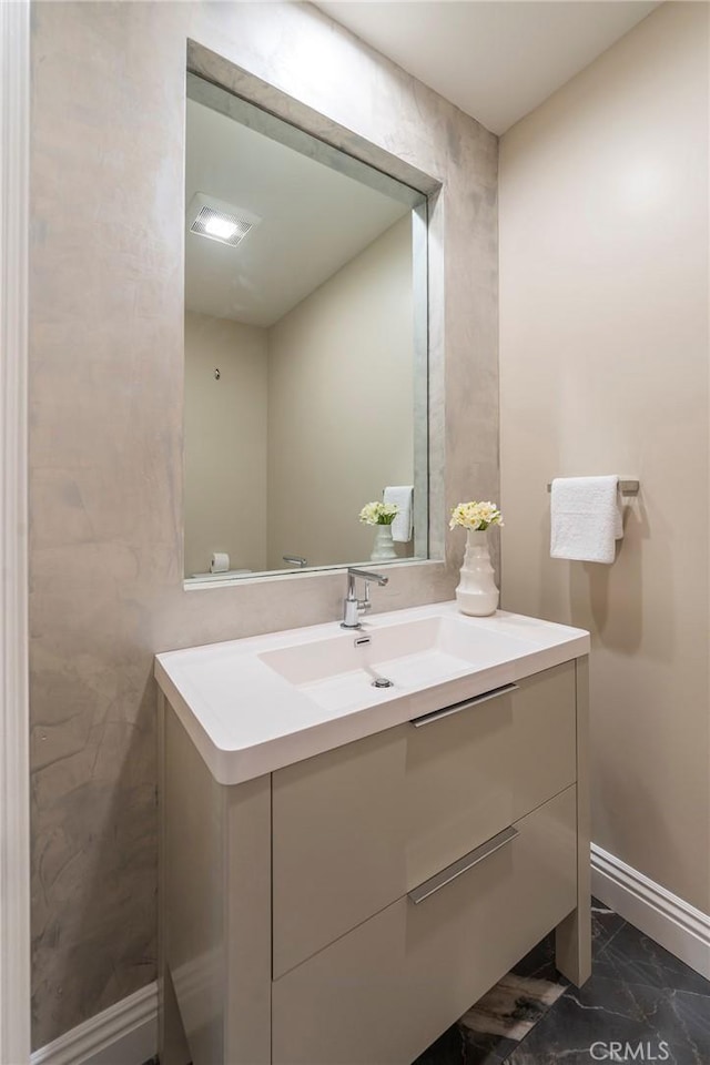 bathroom with vanity